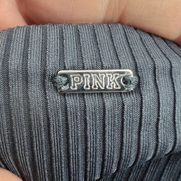 Victoria's Secret Pink Ultimate Stripe Trim Legging Black Pearl Womens Size XL - Picture 4 of 6